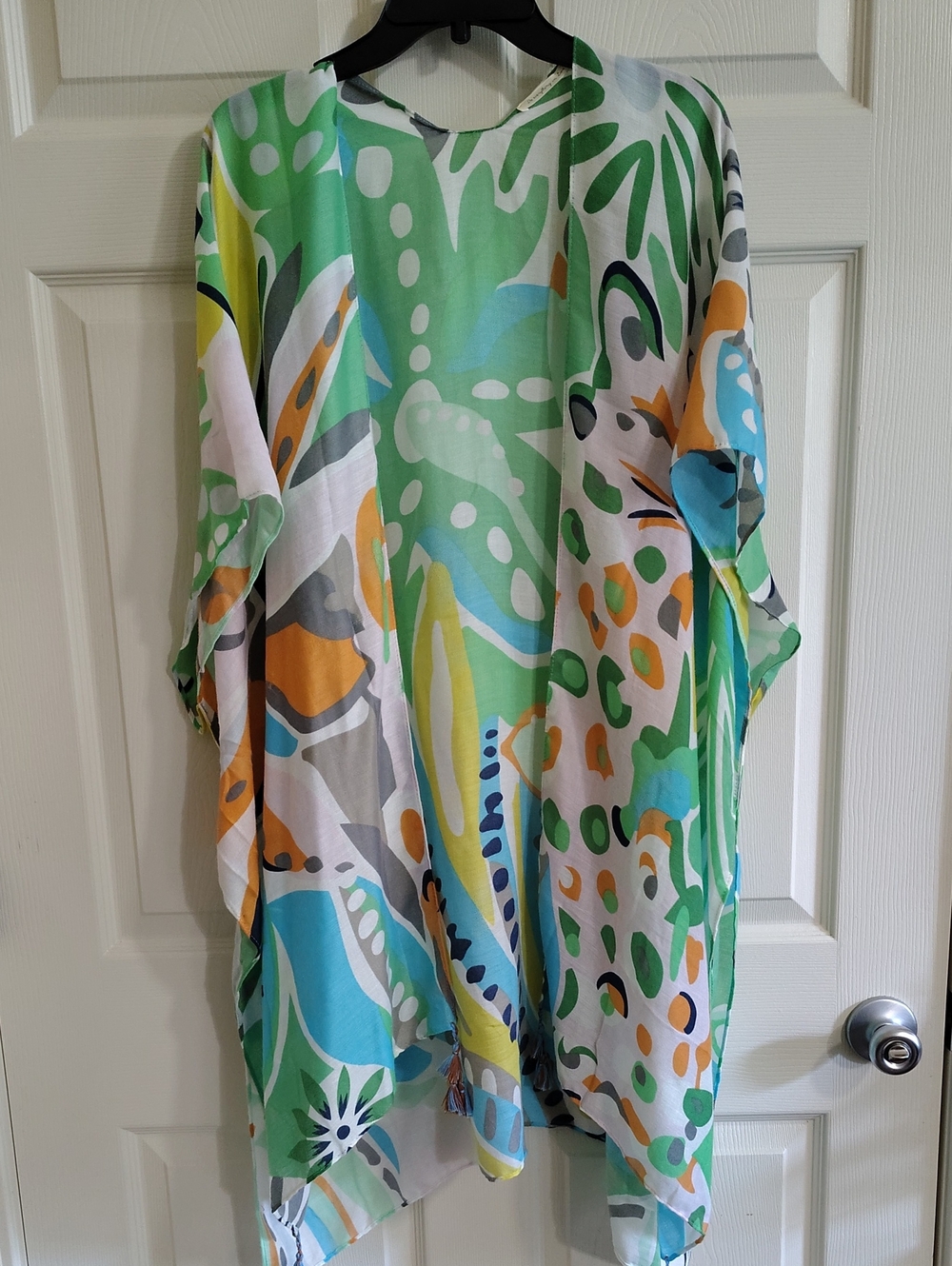 Lightweight Green Multi-Color Women's Kimono